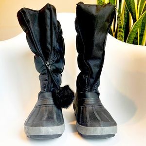 Pajar Women’s Fay Faux Fur Lined Waterproof Quilted Snow Boots, 9